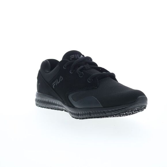 Fila Womens Memory Layers Slip Resistant Water Resistant Black Shoes (NWT) - Picture 2 of 7